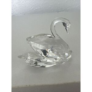 Swarovski Lead Crystal Swan, Medium Size Vintage‎ swarovski Crystal